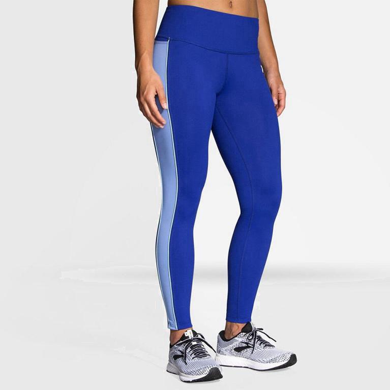 Brooks Greenlight Running Leggings Dame Tilbud - Blå - Norge (MQI467820)